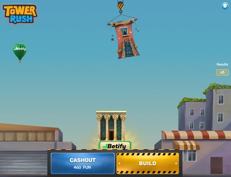 Tower Rush gameplay - crash game Galaxsys con torre e moltiplicatore